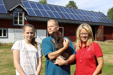 Familje Broman med Tranukökarnas Apollo